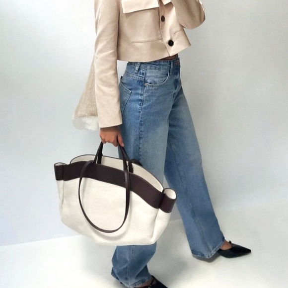 ZARA - Combination Tote Bag - NWT - Picture 1 of 6
